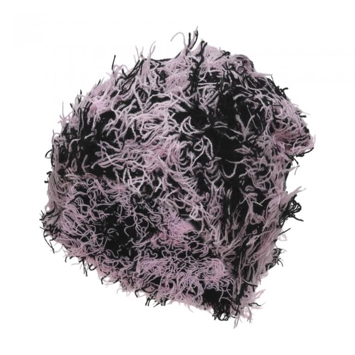 Motoforti サイクリングハット 保温 ハードハットライナー アクリル生地 ブラック ピンク 25x22cm 1個