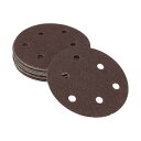 Hihaha サンドペーパーフック&ループサンディングシート125x125mm 赤 60番目のラウンド効率的な研削および研磨自動車製造および修理木工作品
