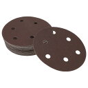 Hihaha サンドペーパーフック&ループサンディングシート125x125mm 赤 120番目のグリットラウンド効率的な研削および研磨自動車製造および修理木工作品