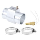 ACROPIX 12V/24Vユニバーサルウォーターテンプセンサーキット 1/8"NPT 1.42"シルバートーンアダプター180'Fオン-165'Fオフ 自動車ラジエーター&エンジン冷却用