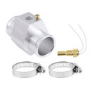 ACROPIX 12V/24Vユニバーサルウォーターテンプセンサーキット 1/8"NPT 1.18"シルバートーンアダプター210'Fオン-195'Fオフ 自動車ラジエーター&エンジン冷却用