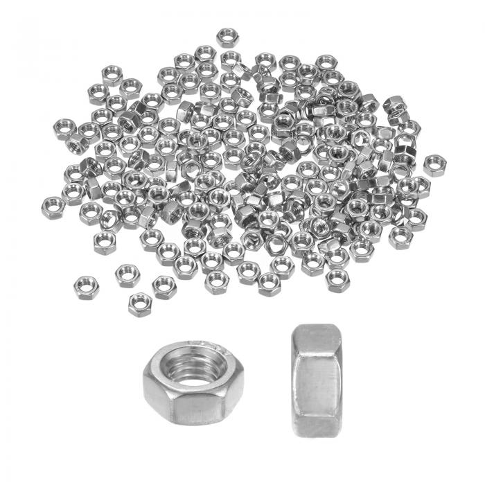 M METERXITY 200個入り メートルヘキサ ゴンナット M5 x 0.8mm ステンレス鋼六角ナット メートルナット..