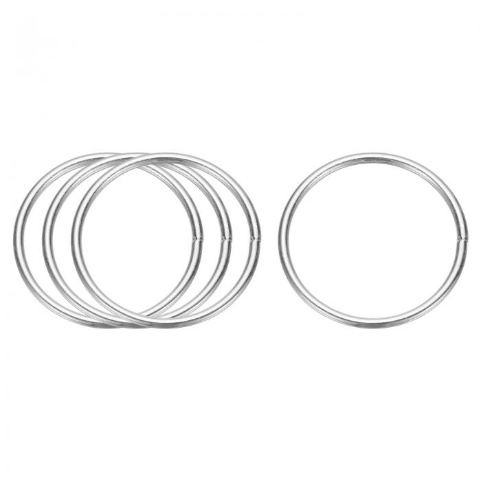 クラフト用メタルフープ4個 1.8インチドリームキャッチャーリングフローラルマクラメフープ ウェディン..