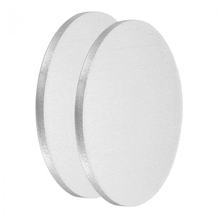 2Pcs アルミディスク 直径2"(50mm) 厚さ0.08"(2mm) 6061アルミニウムサークルプレート丸シート金型用
