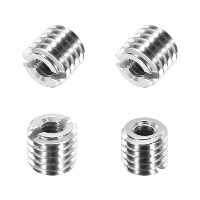 4個8mm 316ステンレス鋼縮小ナット M8x1.25メスからM4x0.7オス