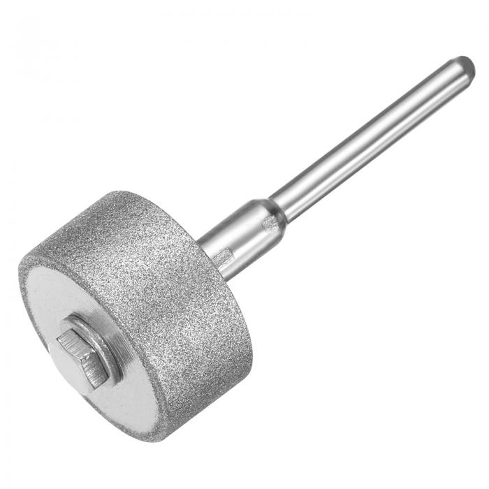 ダイヤモンド研削バー ドリルビット 1/8インチシャンク 320グリット 18mm直径 円筒形ダイヤモンドモン..