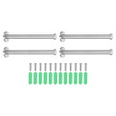 4個のステンレス製バスルームタオルフック、8x0.7インチのヘビーデューティーローブコートフック、丸い壁掛けフック、ベッドルーム、キッチン、クローゼット、キャビ...