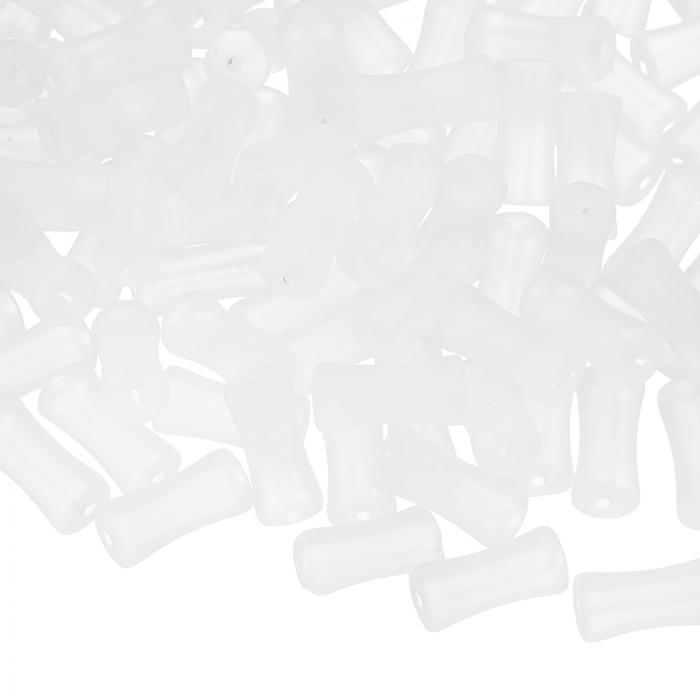 100個のガラスチューブビーズ、6x12mmのシリンダールーズビーズ、ブレスレット宝石メイキングDIYクラフ..