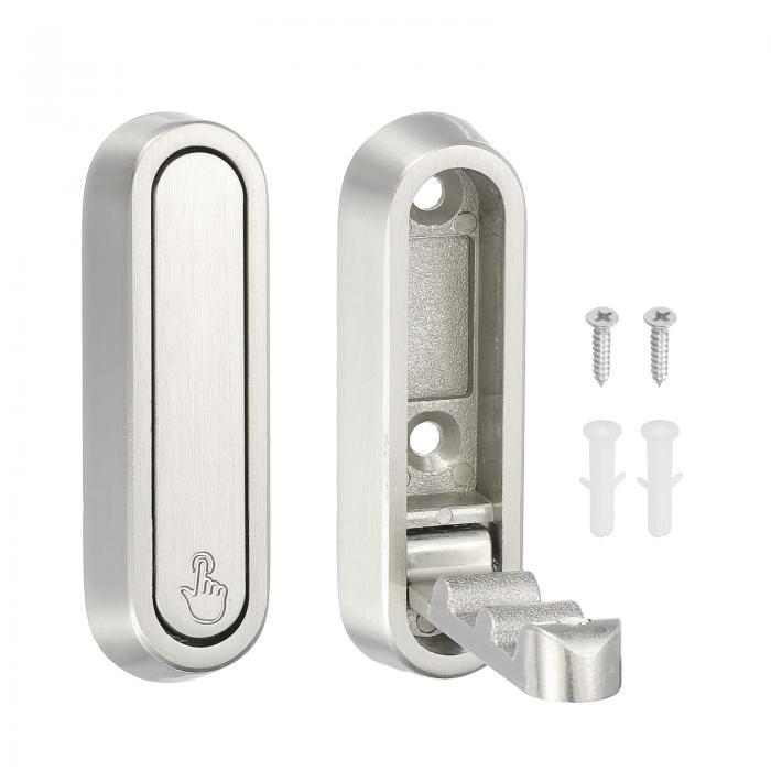 2個折りたたみコートフック、2.87インチの重い折りたたみ式壁フック丸型壁掛けタオルフック、浴室、キッチン、玄関、クローゼット用の省スペース、ブ ラッシュドニッ...