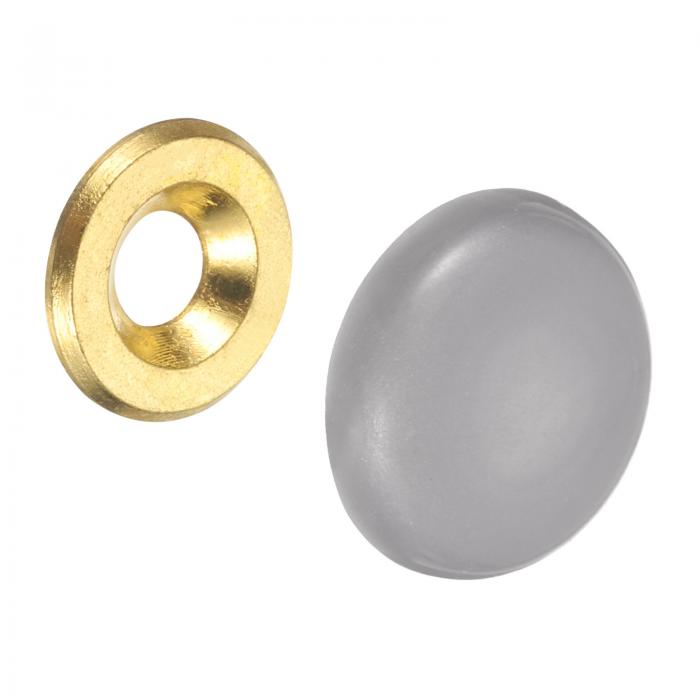 20個16.8mmの装飾用キャップカバーネイル 亜鉛合金製のミラーフィキシングネジカバーキャップ ミラー ..