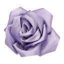 ローズフラワーブローチとピン、4.3インチのフラワーラペ ルピン、女性用ウェディングパーティーダンスドレススーツ衣類アクセサリー宝石ギフト(スタイル2 薄紫)