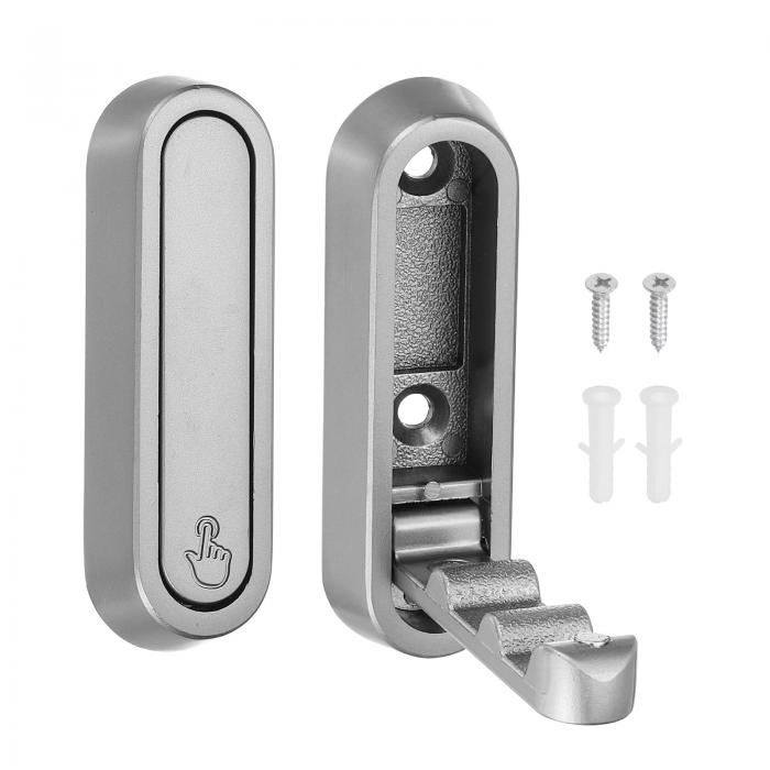 2個折りたたみコートフック、2.87インチのヘビーデューティー折りたたみ壁フック丸型壁掛けタオルフッ..