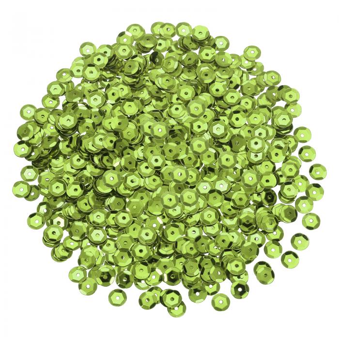 1200個のルーズカップシークイン 6mmの丸いルーズシークイン 光沢のあるスパンコールレインボーバルク ..