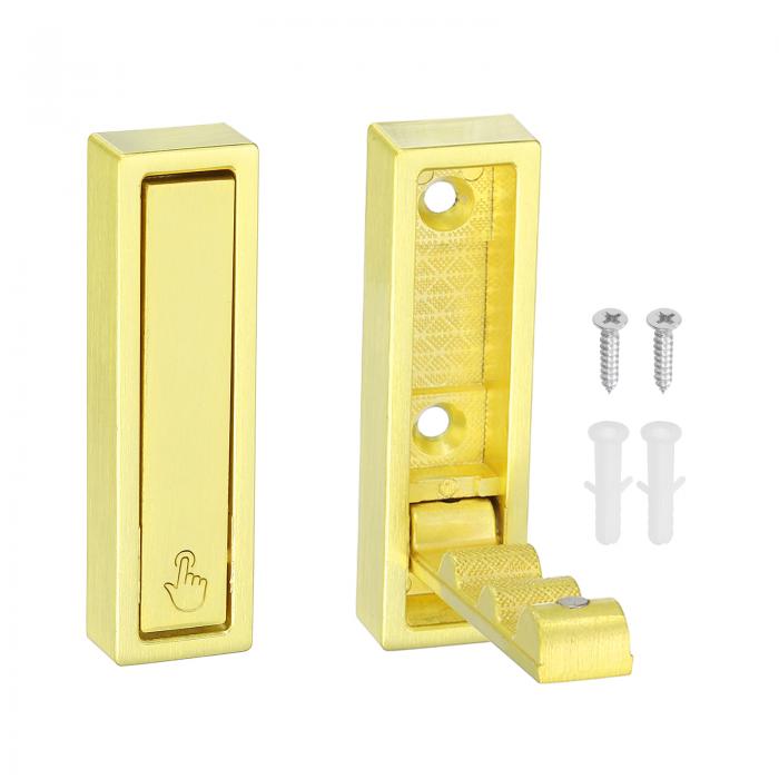 2個折りたたみコートフック、2.76インチのヘビーデューティー折りたたみ式壁フック長方形壁掛けタオルフックスペースセービングバスルームキッチン玄関クローゼット用...