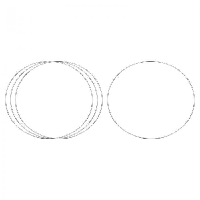 クラフト用メタルフープ4個 9.8インチドリームキャッチャーリングフローラルマクラメフープ ウェディン..