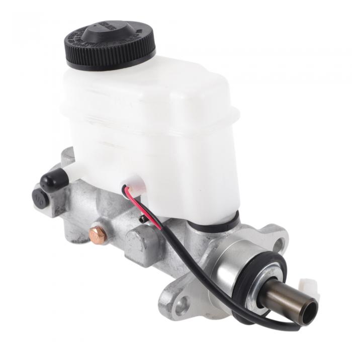 VekAuto Fordに対応フィエスタ2014-2017用のブレーキマスターシリンダー、UA7J43400付きのレザーボア付きハイドロリックマスターシリンダーシルバートーン、ホワイトアルミニウム合金、プラスチック1個