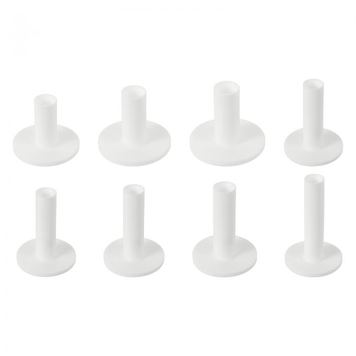 PATIKIL ラバーゴルフティー 8個入り サイズが異なるゴルフ練習ティー トレーニング用ドライビングレンジティー 安定したゴルフボールホルダー 屋外・室内用ヒッティングマっトゴルフマっト ホワイト