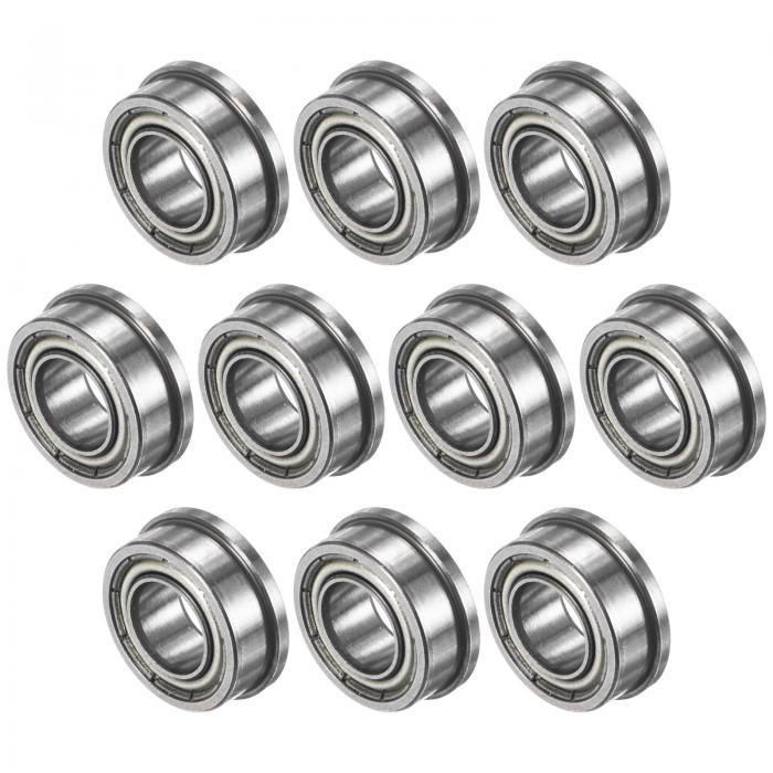 M METERXITY 10個入りFR188ZZフランジ付きボールベアリング 1/4" x 1/2" x 1/5" ダブルメタルシールド ..