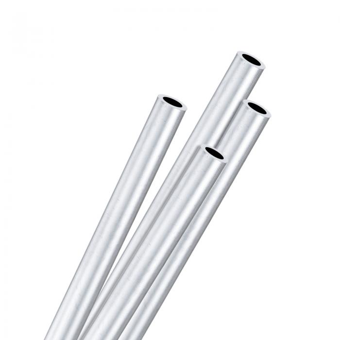 M METERXITY 4パック 250mm 6063アルミニウム丸管 4mm ID 6mm OD シームレスアルミニウムチューブ 建設..