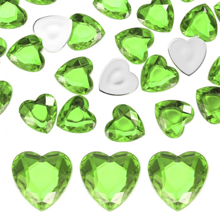 M METERXITY 25個入りハートラインストーン 20mmアクリルハートラインストーンステッカー クラフト/ペ..