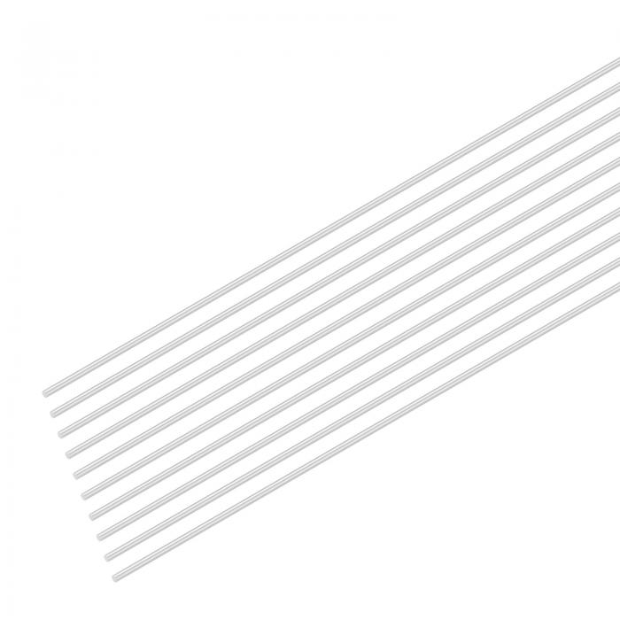 M METERXITY 16個入りの丸形アルミニウム棒、直径1mm（1/25インチ）、長さ300mm（12インチ）、6061アルミニウム丸棒、DIYクラフト製作/産業/建設/モデル用の金属スティック