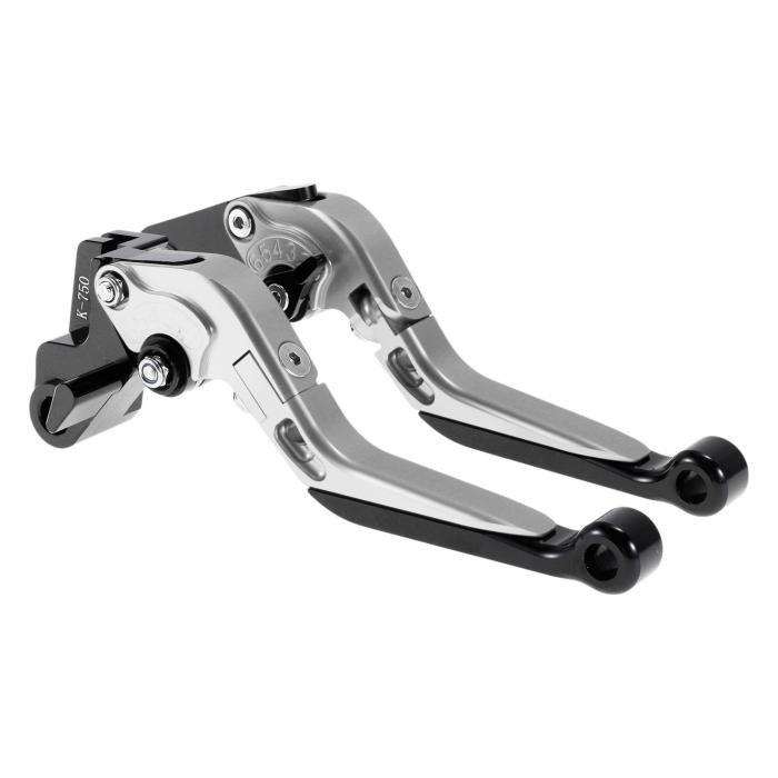 Partuto カワサキに対応Z1000SX 2017-2020用ショートロングブレーキクラッチレバー アジャスタブルモーターサイクルハンドルブレーキレバー アルミニウム合金 シルバートーンハンドル ブラックエンド