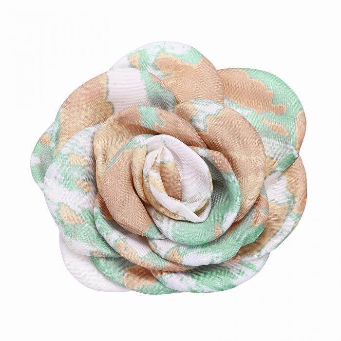 PATIKIL 女性用 大きなバラ 花ブローチとピン 花柄 繊細なサテン生地 ピン ウェディングパーティー ダ..