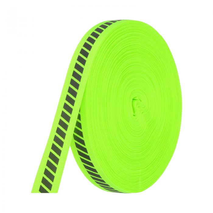 PATIKIL 反射テープストリップ 0.8"x 150FT 高視認性織物ストライプ蛍光ウェビングリボンミシン警告安..