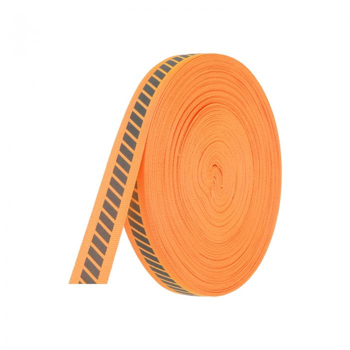 PATIKIL 反射テープストリップ 0.8"x 150FT 高視認性織物ストライプ蛍光ウェビングリボンミシン警告安..