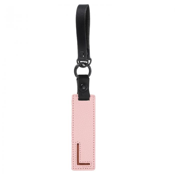 PATIKIL イニシャルレターキーチェーン バッグ バックパック ハンドバッグ 財布 車のキー用のかわいいアルファベットキーチェーン ペールピンク(レターL)