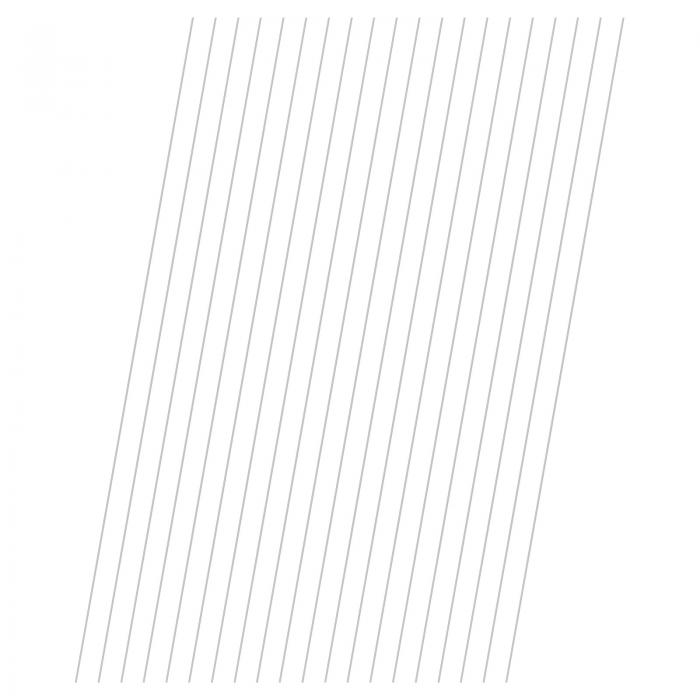 M METERXITY 20個入り304ステンレス鋼ソリッドラウンドロッド 0.8x300mmメタルソリッドシャフトロッド ..