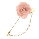 M METERXITY メンズスーツ用1パックカメリアフラワーラペ ルピン 金色リーフブローチ付きカメリアブローチピン 男女兼用ウェディングアクセサリー/スーツ...