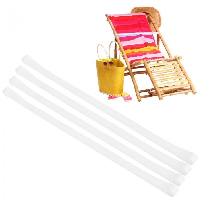 M METERXITY ビーチチェア用のタオルバンド4個セット、再利用可能なビーチタオルクリップ、弾性風防ス..