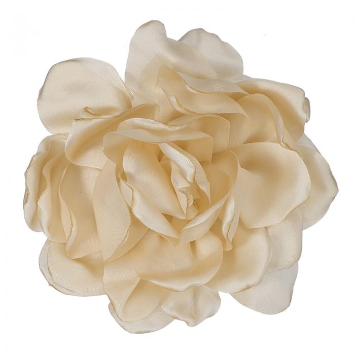 PATIKIL シルクサテンフラワーブローチピン4.7" 大きなピオニー花 ラ ペルピン 女性用ウェディングパーティー誕生日ダンスバンケットドレス衣類帽子バッグ装飾 カーキ