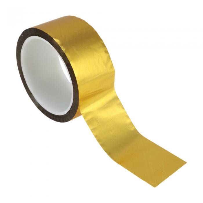 HEROFFIX ピンストライプテープ 45mmx50m 車用ストライプ ピンストライプデカール 車両用 バイク用 ボート用 レーシングストライプ DIY ステッカー マットゴールドトーン 1個