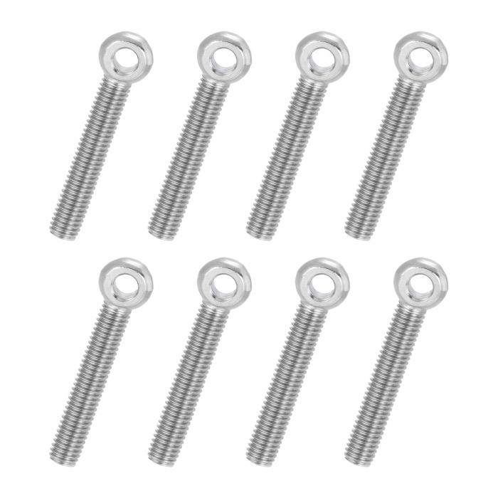 PATIKIL アイボルト M8x50mm 8個 ステンレス製 ボルトセット 吊り下げ 家具の固定 補強 家庭 事務所 機械作業用