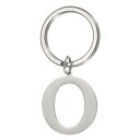 PATIKIL イニシャルレターキーチェーン キーチェーンDIYペンダントキーリングバッグバックパックデコレーションA-Zアルファベットキーリングメンズレディース財布ハンドバッグ シルバー(レターO)