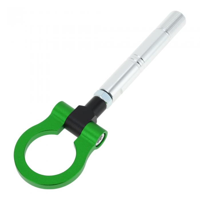 VekAuto フロント/リアトレーラーリングアイ牽引フック、TOYOTAに対応アバンザ用バンパースクリューオン牽引フック折りたたみ式レーシングトレーラーフックアルミニウム合金グリーン