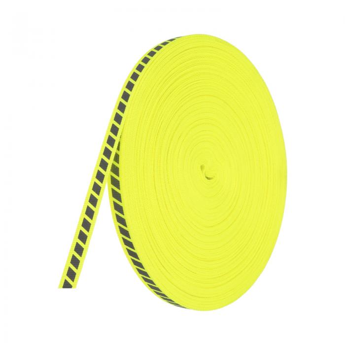 PATIKIL 反射テープストリップ 0.4" x 150FT 高視認性織物ストライプ蛍光ウェビングリボンミシン警告安..