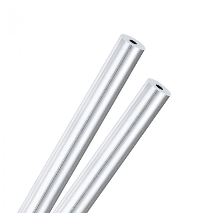 M METERXITY 2パック 250mm 6063アルミニウム丸管 3 mm内径10mm外径シームレスアルミニウムチューブ 建..