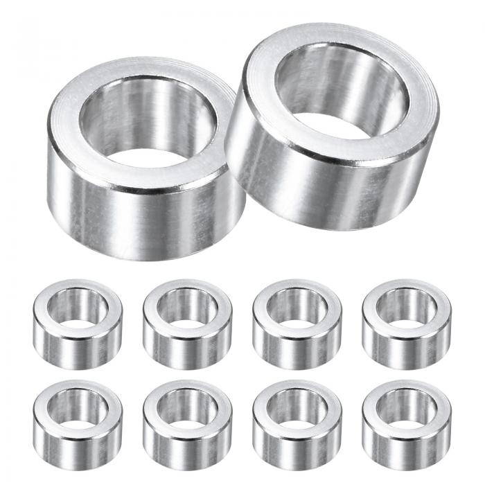 M METERXITY 10個入りM10アルミスペーサー10.2mm内径x 16mm外径x 8mm長金属ねじスタンドオフブッシング..