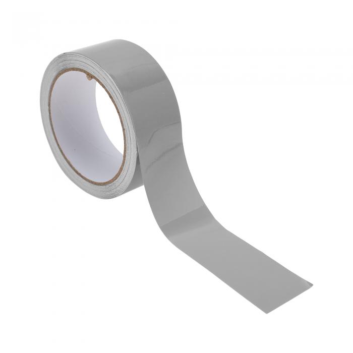 Motoforti ピンストライプテープ 50mmx10m カーストライプ ピンストライプデカール カーバイクボート用レーシングストライプ DIYステッカー グロスシルバートーン 1個