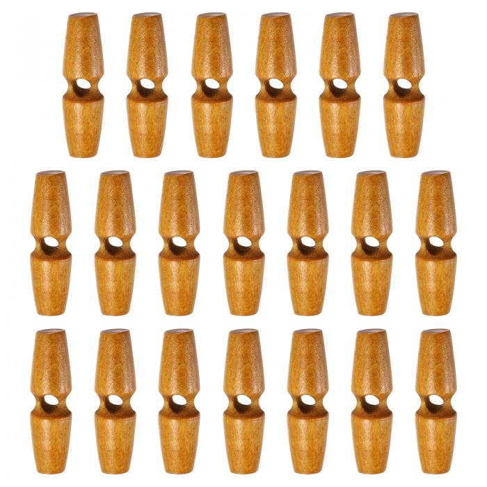 20個 木製トグルボタン45mm / 1.8