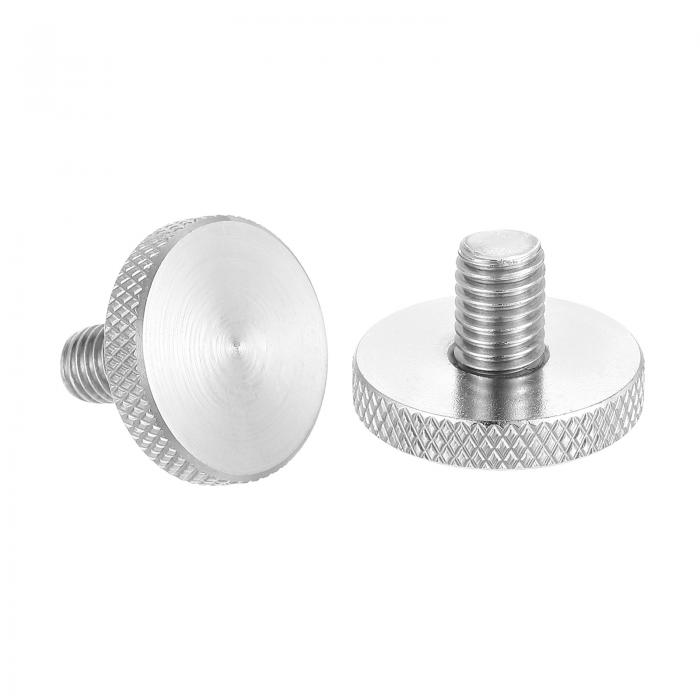 2個 M8 x 12mm ニュート゛ルつまみねじ 304ステンレス鋼平頭つまみねじメートルタ゛イヤモント゛ニュー..