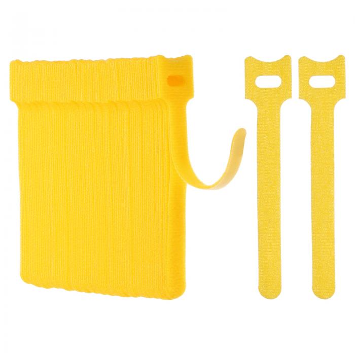 ケーブル結束バンド マジック式 100mm x 10mm コード まとめる 繰り返し使用可能 ケーブルタイ 収納ス..