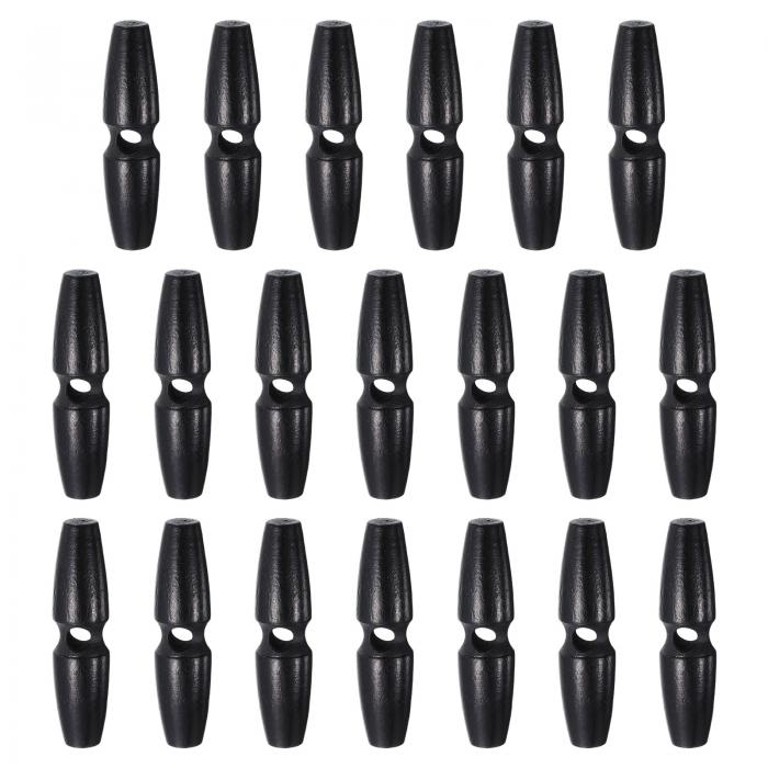 20個 木製トグルボタン60mm / 2.4