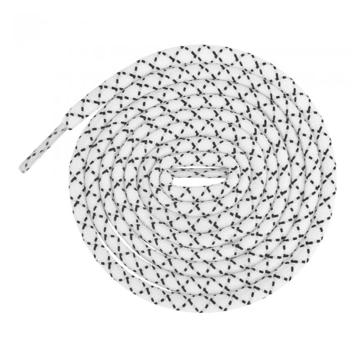 ƥ㤨Elerevyo 2 Pair Round Cross Shoelaces, Non-Slip Heavy Durable Outdoor Climbing Hiking Shoe Laces Shoestrings White-Black 100cm/39.4