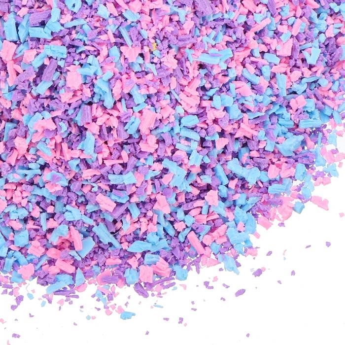 ポリマークレイフェイクコンフェッティクラム50gアートDIYネイルクラフトレジン電話ケースフェイクアートデコ（パープル ブルー ピンク）