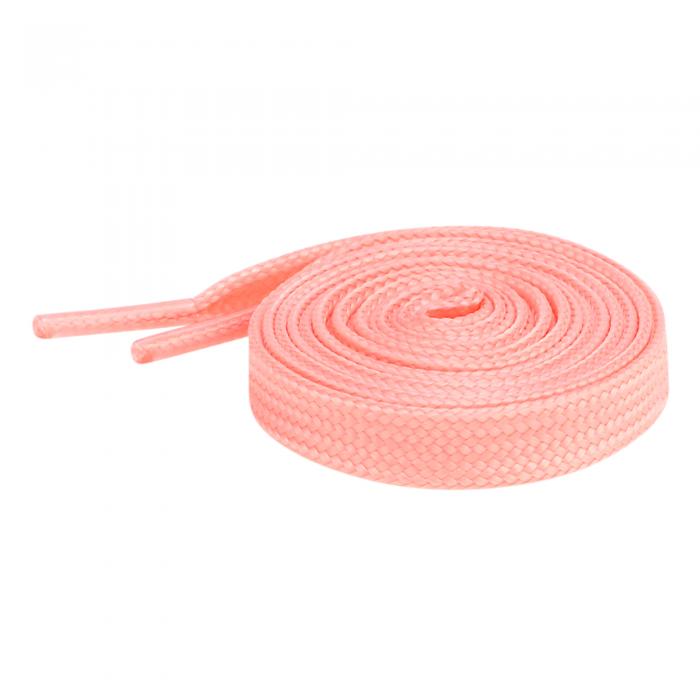 Elerevyo 男女兼用 フラットシューレース（無地） アスレチックシューストリングス スニーカー用 2組 ピーチピンク 120cm/47.2"