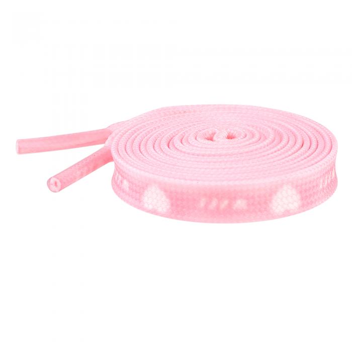 ƥ㤨Elerevyo Flat Shoestrings Heart Printed Shoe Lace for Sneakers Athletic Shoelaces 1 Pair Light Pink 100cm/39.4